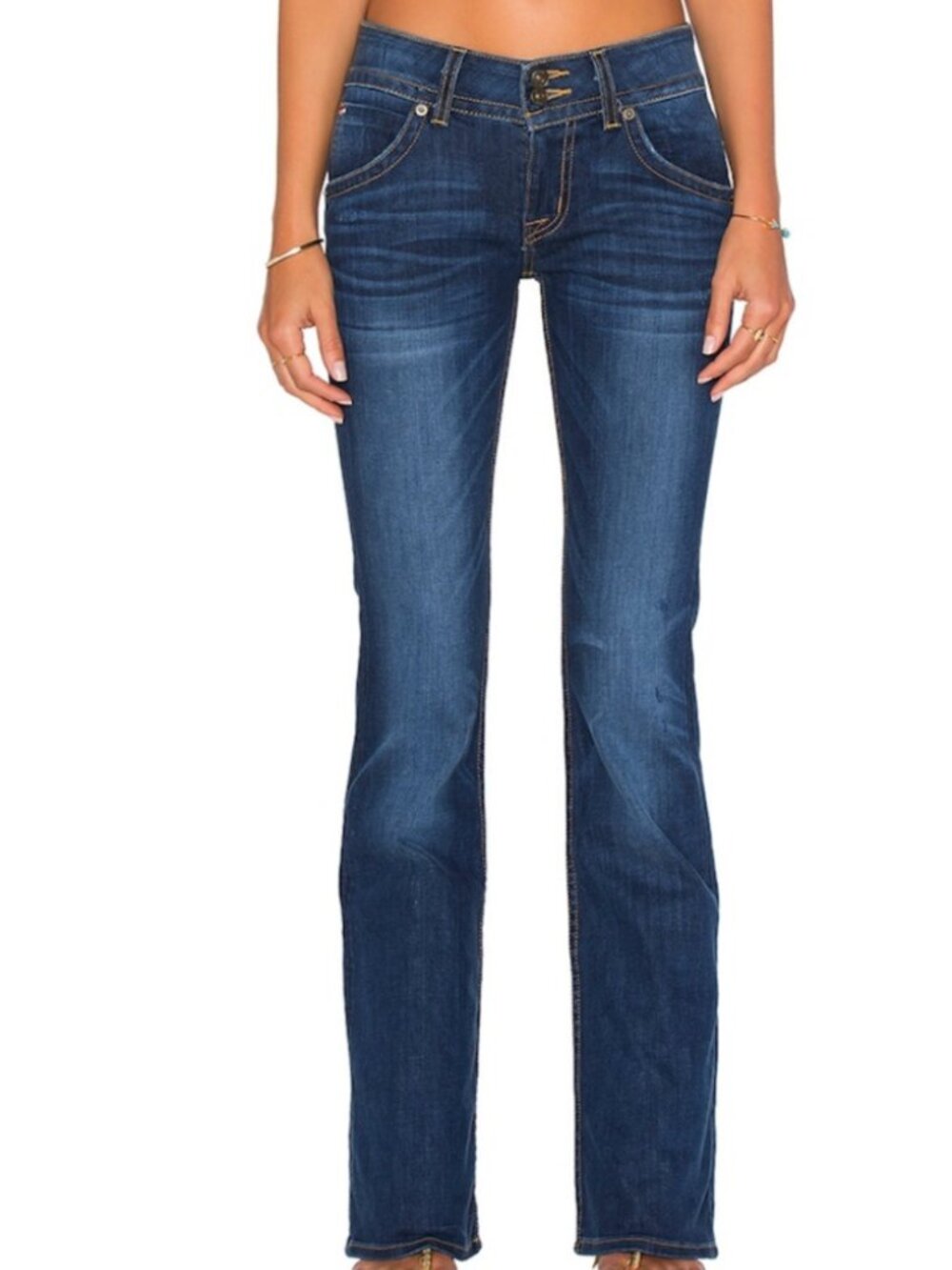 Hudson Jeans Signature Bootcut Midrise Dark Wash Size 27 x 35"
